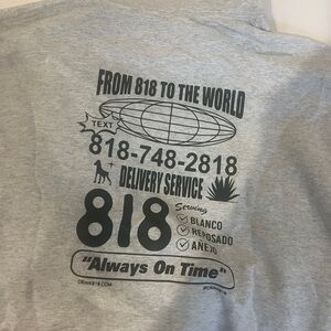 818 Gray Hoodie